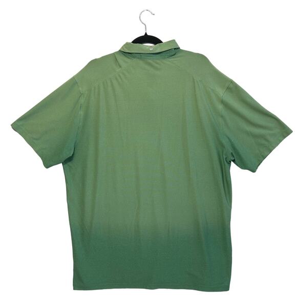 Nike Golf Tiger Woods Collection Ombre Short Sleeve Polo Shirt Men's Sz XL Green - Picture 2 of 8